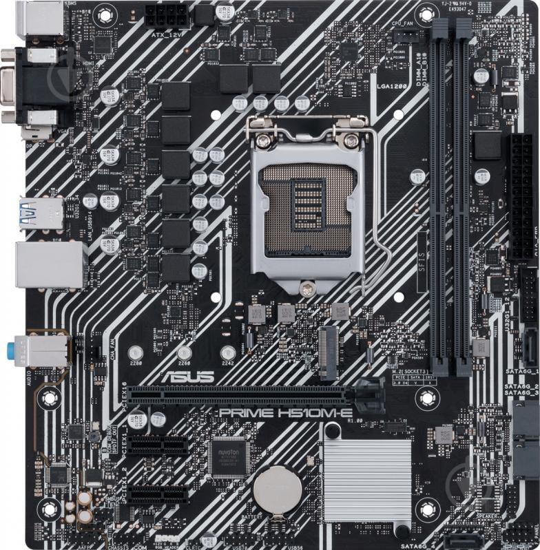 Материнська плата Asus PRIME H510M-E (Socket 1200, Intel H510, mirco ATX) - фото 6