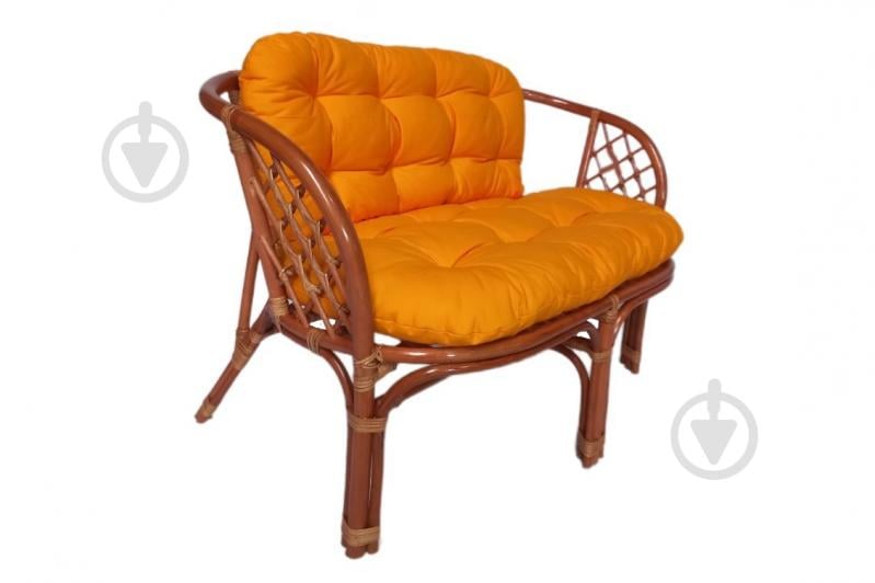 Комплект мебели Cruzo Багама Арм темно-медовый с желтыми подушками бежево-коричневый - фото 2 Комплект мебели Cruzo Багама Арм темно-медовый с желтыми подушками бежево-коричневый - фото 2