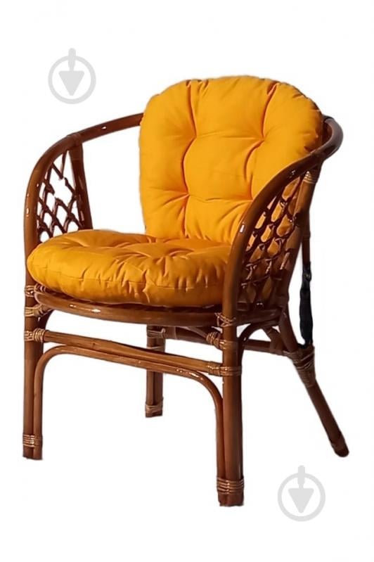 Комплект мебели Cruzo Багама Арм темно-медовый с желтыми подушками бежево-коричневый - фото 3 Комплект мебели Cruzo Багама Арм темно-медовый с желтыми подушками бежево-коричневый - фото 3