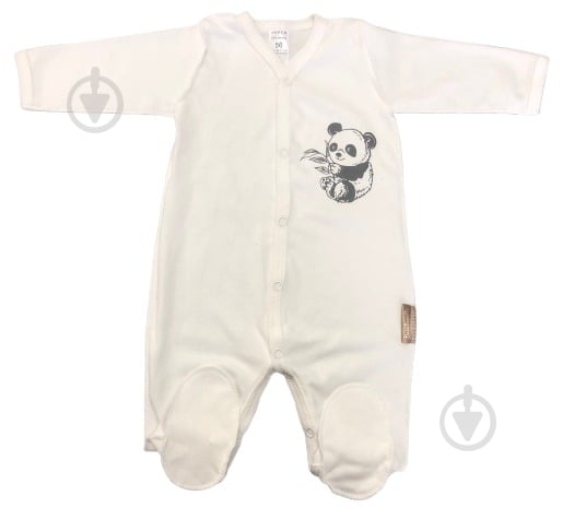 Комбінезон ясельний унісекс Bambinelli Кмб305-1 р.50 молочний - фото 1 Комбінезон ясельний унісекс Bambinelli Кмб305-1 р.50 молочний - фото 1