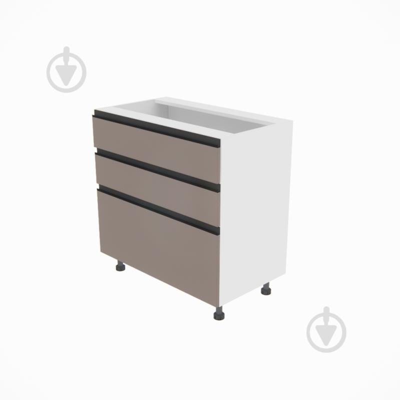 Тумба нижня Софі (Н 80 3Ш (2+1)) глиняний сірий/білий Світ Меблів - фото 1 Тумба нижня Софі (Н 80 3Ш (2+1)) глиняний сірий/білий Світ Меблів - фото 1