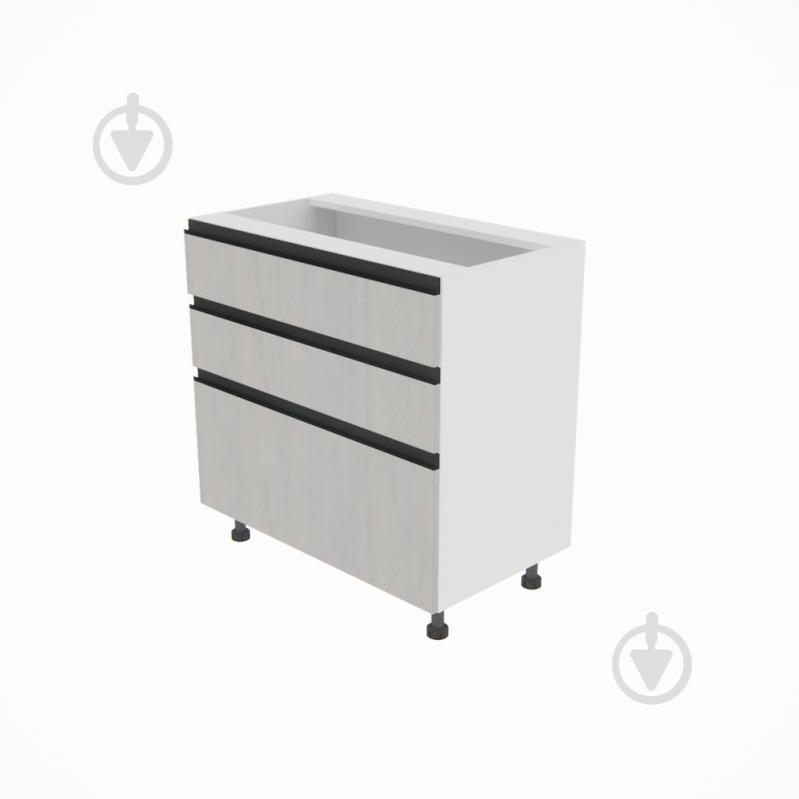 Тумба нижня Софі (Н 80 3Ш (2+1)) шовковий камінь/білий Світ Меблів - фото 1 Тумба нижня Софі (Н 80 3Ш (2+1)) шовковий камінь/білий Світ Меблів - фото 1