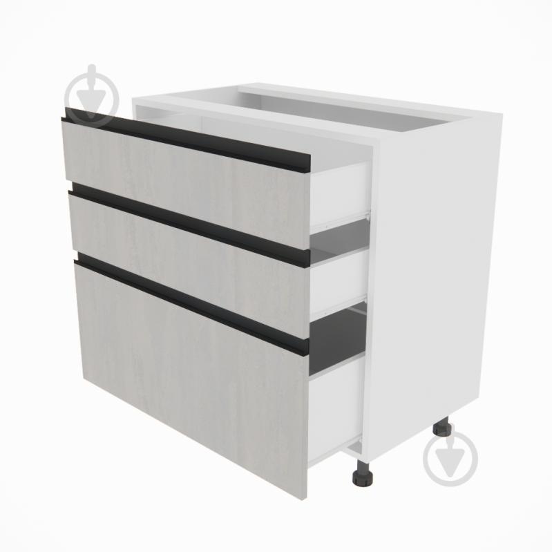 Тумба нижня Софі (Н 80 3Ш (2+1)) шовковий камінь/білий Світ Меблів - фото 2 Тумба нижня Софі (Н 80 3Ш (2+1)) шовковий камінь/білий Світ Меблів - фото 2