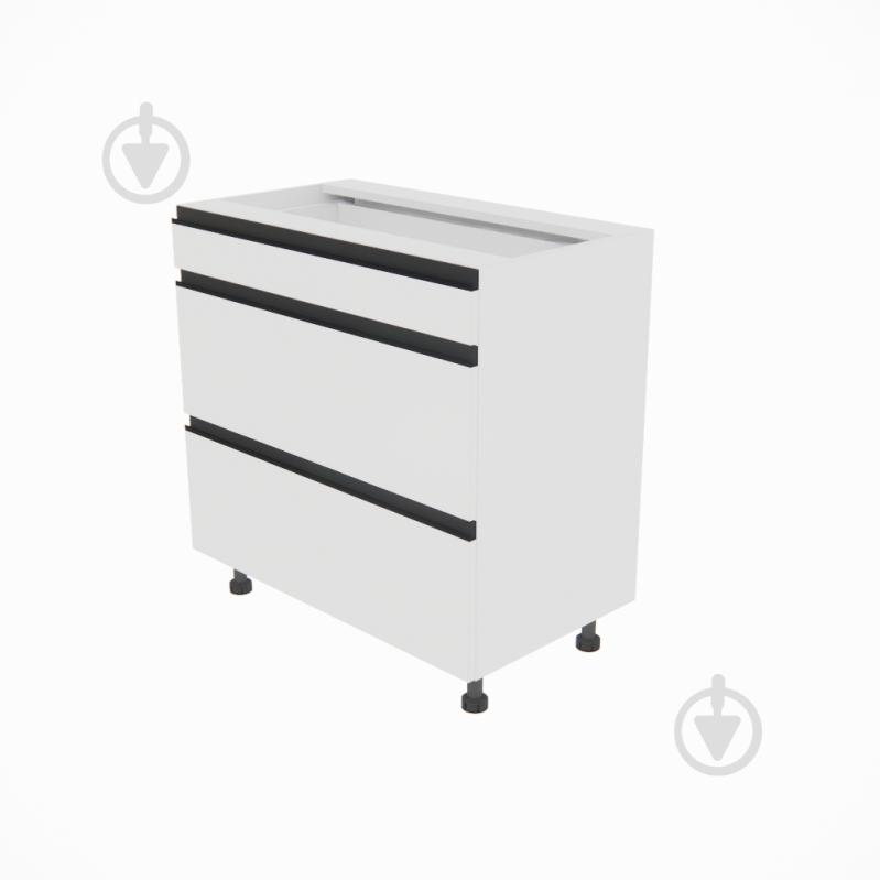 Тумба нижня Софі (Н 80 3Ш (1+2)) білий/білий Світ Меблів - фото 1 Тумба нижня Софі (Н 80 3Ш (1+2)) білий/білий Світ Меблів - фото 1