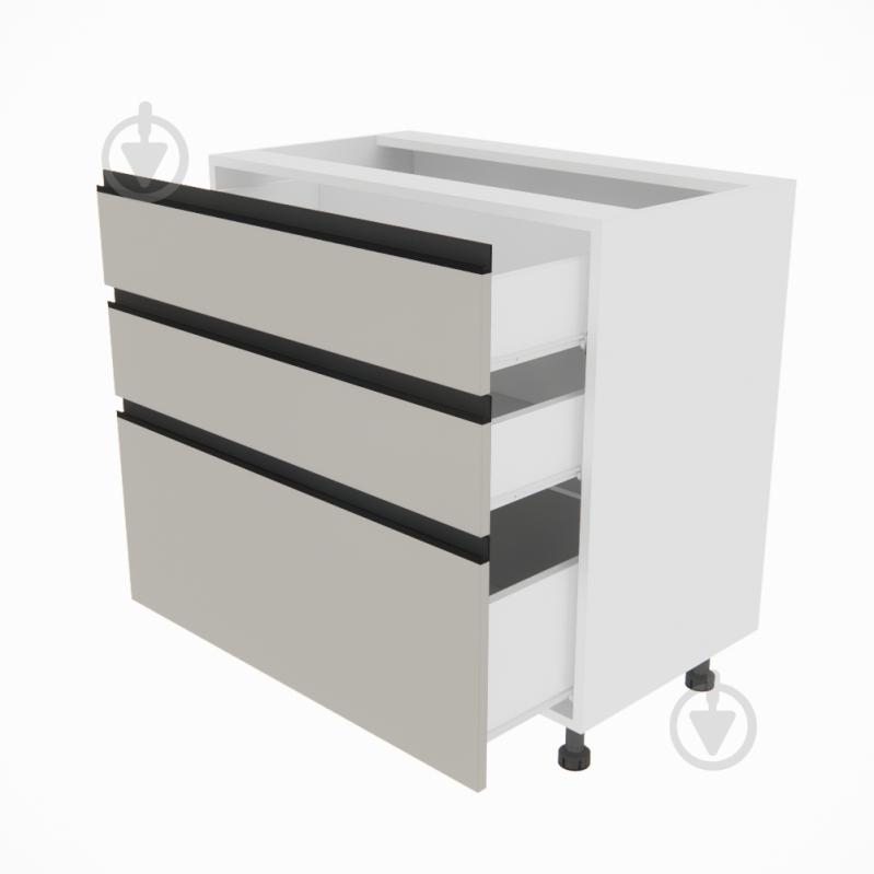 Тумба нижня Софі (Н 80 3Ш (2+1)) кашемір/білий Світ Меблів - фото 2 Тумба нижня Софі (Н 80 3Ш (2+1)) кашемір/білий Світ Меблів - фото 2