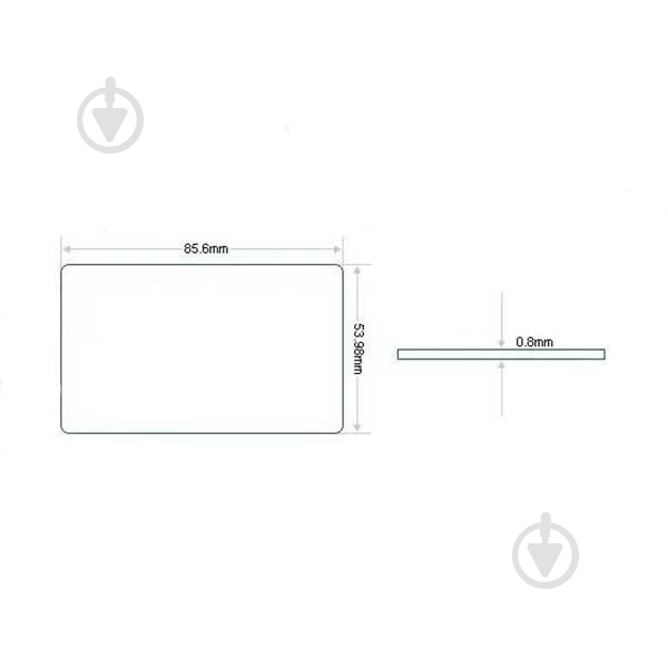 Картка доступу SEVEN Systems RFID MIFARE R-73 тонка - фото 2