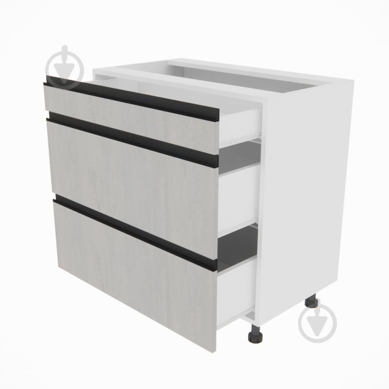 Тумба нижня Софі (Н 80 3Ш (1+2)) шовковий камінь/білий Світ Меблів - фото 2 Тумба нижня Софі (Н 80 3Ш (1+2)) шовковий камінь/білий Світ Меблів - фото 2