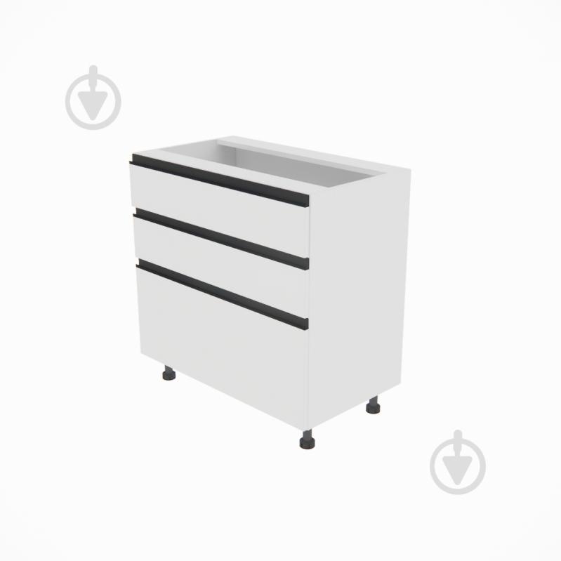 Тумба нижняя Софи (Н 80 3Ш (2+1)) белый/белый Світ Меблів - фото 1 Тумба нижняя Софи (Н 80 3Ш (2+1)) белый/белый Світ Меблів - фото 1