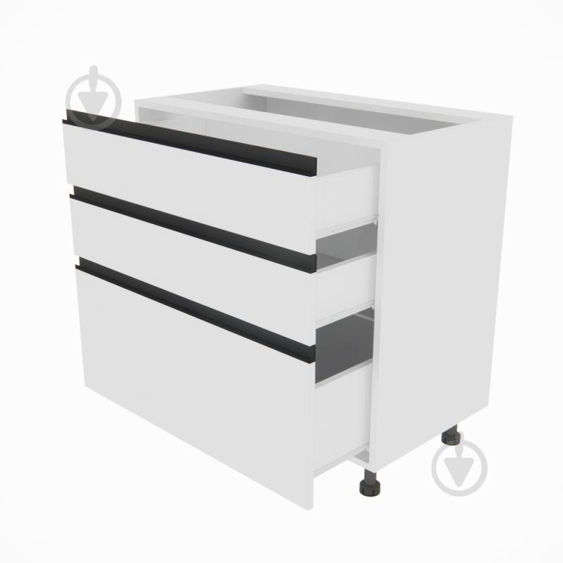 Тумба нижняя Софи (Н 80 3Ш (2+1)) белый/белый Світ Меблів - фото 2 Тумба нижняя Софи (Н 80 3Ш (2+1)) белый/белый Світ Меблів - фото 2