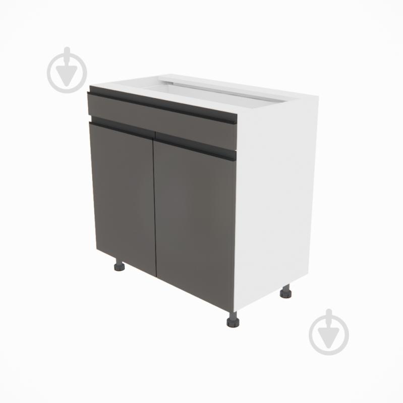 Тумба нижняя Софи (Н 80 ДШ) графит серый/белый Світ Меблів - фото 1 Тумба нижняя Софи (Н 80 ДШ) графит серый/белый Світ Меблів - фото 1