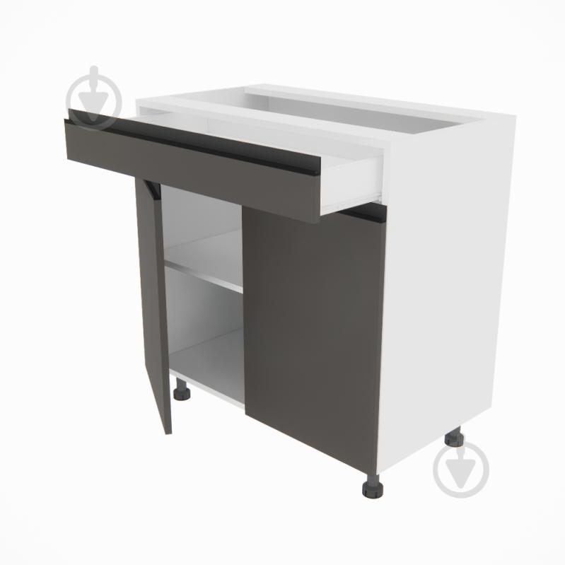 Тумба нижняя Софи (Н 80 ДШ) графит серый/белый Світ Меблів - фото 2 Тумба нижняя Софи (Н 80 ДШ) графит серый/белый Світ Меблів - фото 2