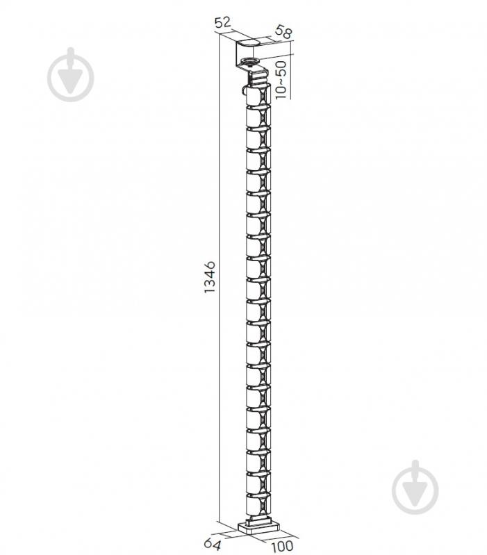 Органайзер для кабелей OfficePro CM730B Black - фото 7