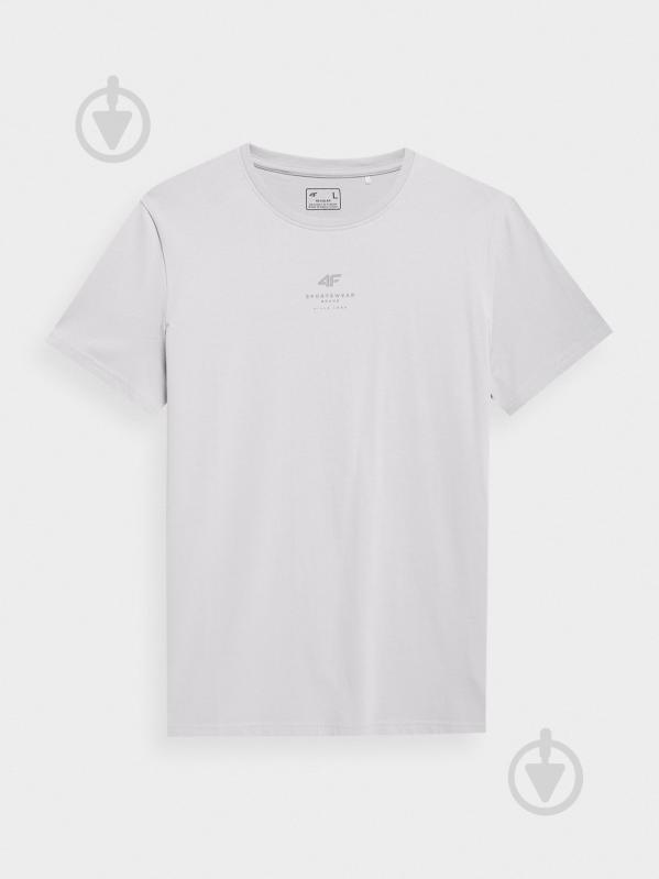 Футболка 4F TSHIRT M363 4FSS23TTSHM363-25S р.XL серый - фото 3