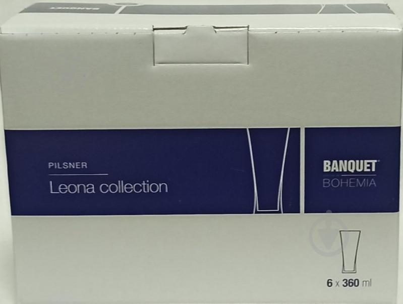 Набор бокалов для пива LEONA 360 мл 6 шт. Banquet - фото 4