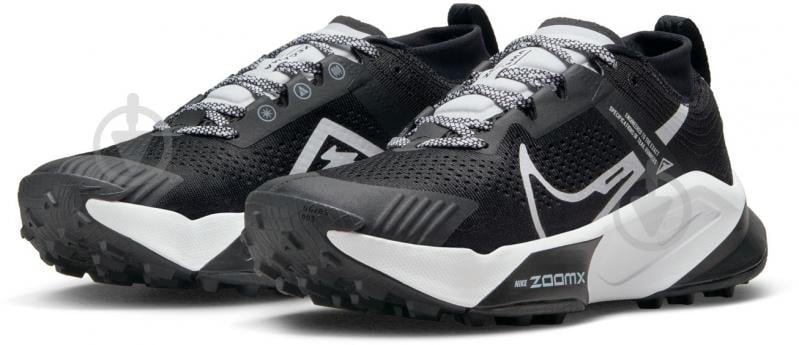 Кросівки чоловічі демісезонні Nike ZOOMX ZEGAMA TRAIL DH0623-001 р.42,5 чорно-білі - фото 5