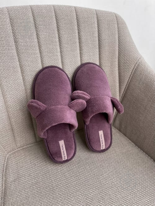 Тапки домашние Twins TEDDI HS-OZ р.38/39 фиолетовый - фото 4