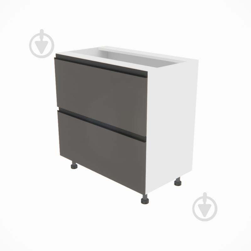 Тумба нижняя Софи (Н 80 Ш) графит серый/белый Світ Меблів - фото 1 Тумба нижняя Софи (Н 80 Ш) графит серый/белый Світ Меблів - фото 1