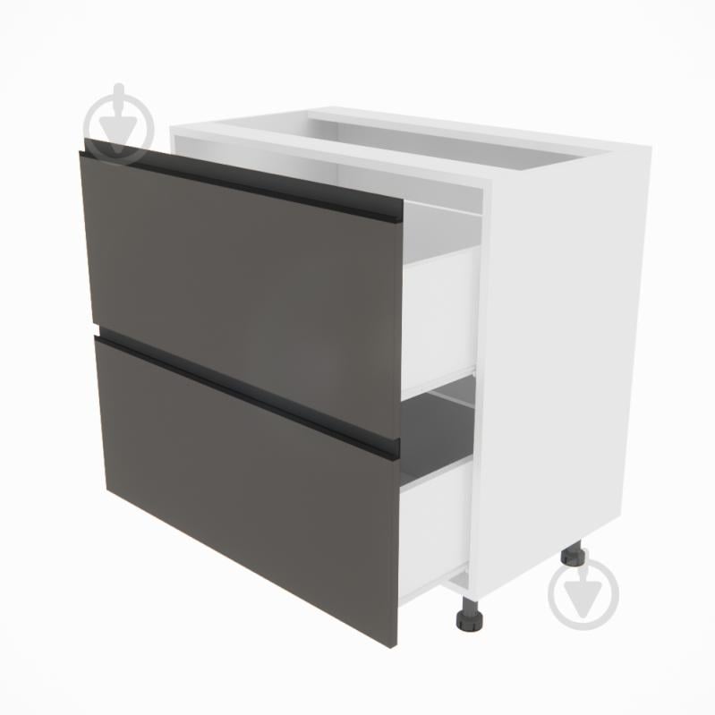 Тумба нижняя Софи (Н 80 Ш) графит серый/белый Світ Меблів - фото 2 Тумба нижняя Софи (Н 80 Ш) графит серый/белый Світ Меблів - фото 2