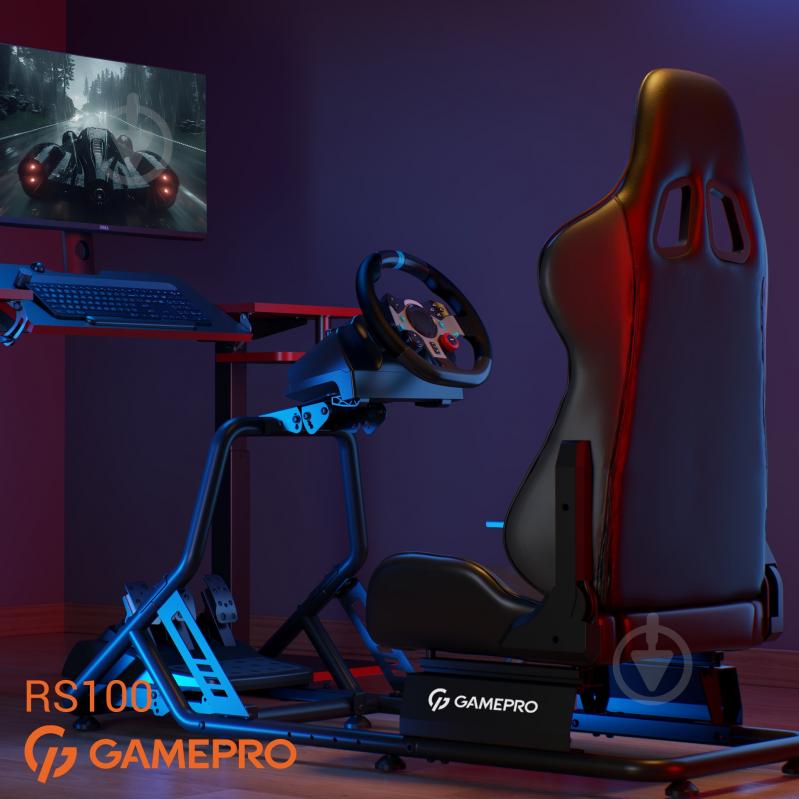 Кресло игровое GamePro RS100 Black черный - фото 12 Кресло игровое GamePro RS100 Black черный - фото 12
