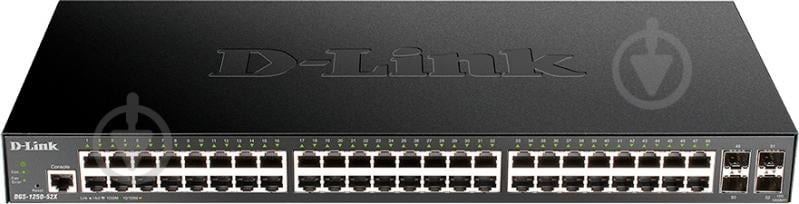 Комутатор D-Link DGS-1250-52X 48x1GE 4xSFP+ Smart - фото 1