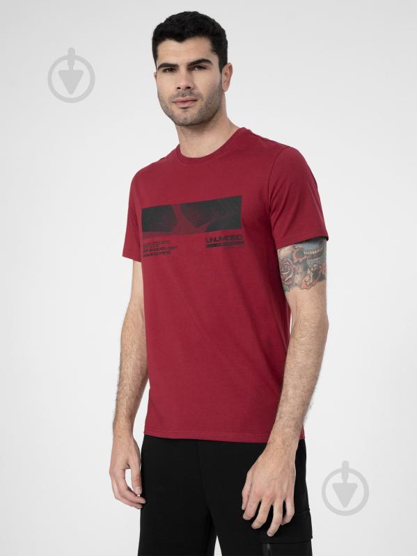 Футболка 4F 4FSS23TTSHM308-61S р.M красный - фото 1