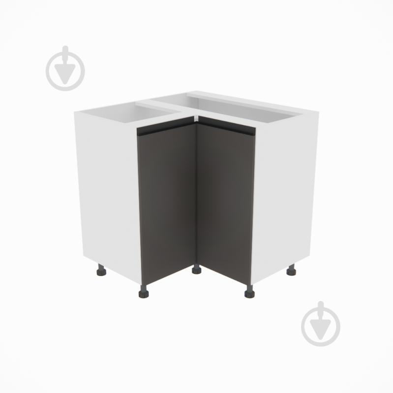 Тумба нижня Софі (Н 90х90 права) графіт сірий/білий Світ Меблів - фото 1