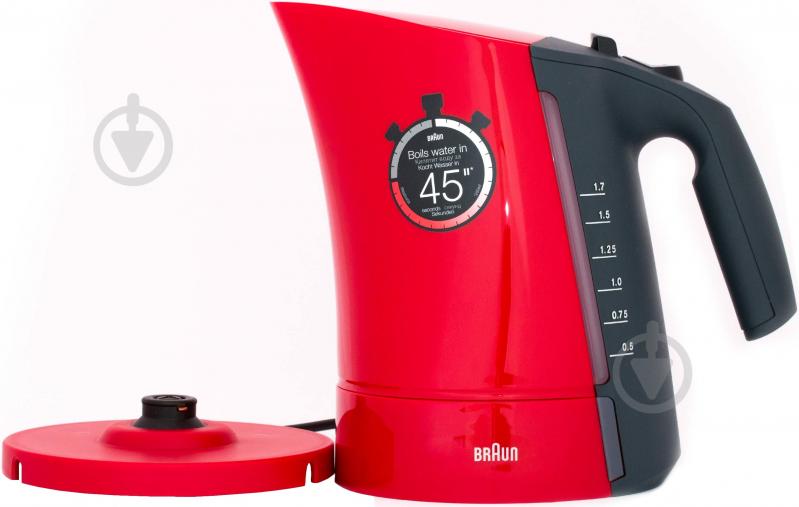 Електрочайник Braun WK300 Red - фото 3