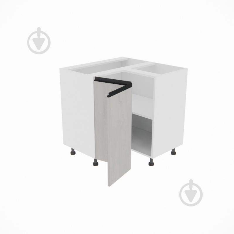 Тумба нижня Софі (Н 90х90 права) шовковий камінь/білий Світ Меблів - фото 2