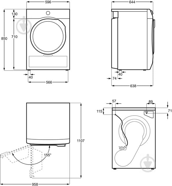 Сушильна машина Electrolux EW8HR458B - фото 10