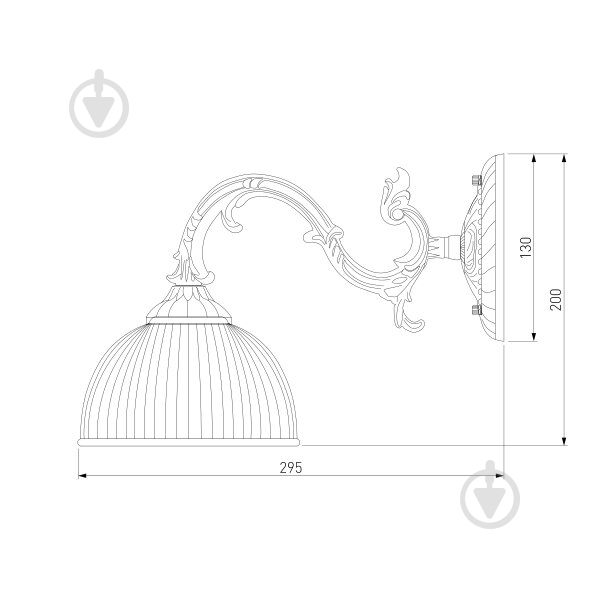 ВИТРИНА! Бра Strotskis Caldera 1x60 Вт E27 античная бронза 60106/1 - фото 8