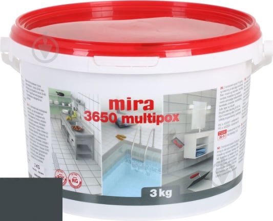 Затірка для плитки Mira 3650 multiрох 3 кг антрацит - фото 1