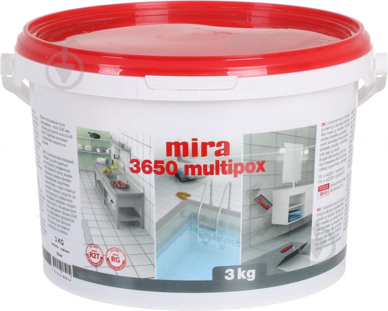 Затірка для плитки Mira 3650 multiрох 3 кг срібний - фото 2