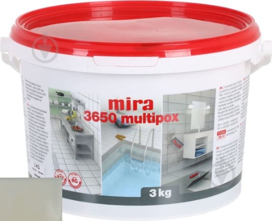 Затірка для плитки Mira 3650 multiрох 3 кг срібний - фото 1