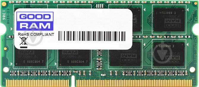 Оперативна пам'ять GOODRAM SODIMM DDR3 2 GB (1x2GB) 1600 MHz (GR1600S3V64L11N/2G) - фото 1