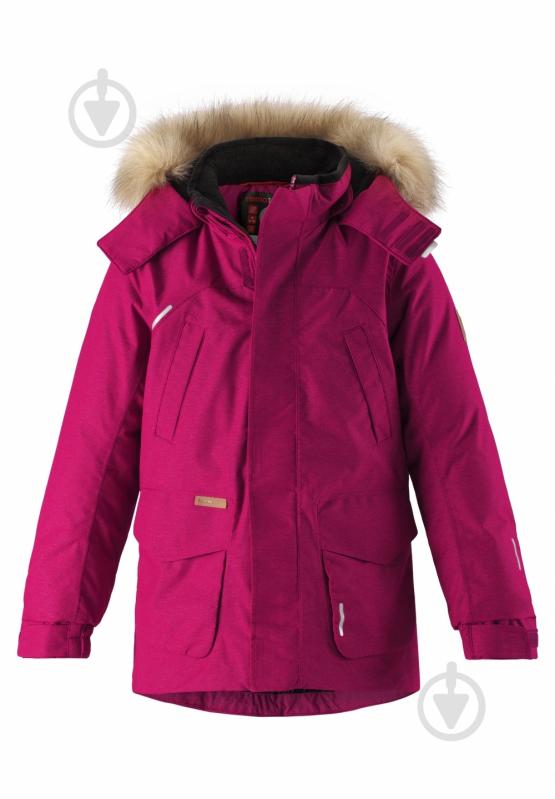 Куртка-пуховик для дівчинки Reima Reimatec+ Ugra р.134 вишневий 531375-3690 - фото 1