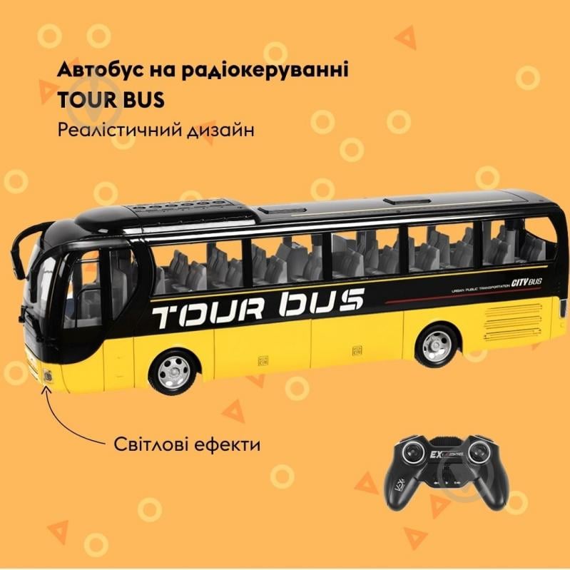 Автомобіль на радіокеруванні OTAMANKO TOUR BUS жовтий 1:32 532.02.54 - фото 2 Автомобіль на радіокеруванні OTAMANKO TOUR BUS жовтий 1:32 532.02.54 - фото 2