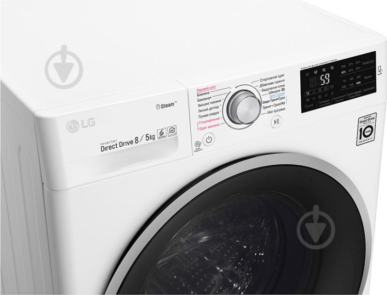 Стиральная машина с сушкой LG F4J6TG1W - фото 12