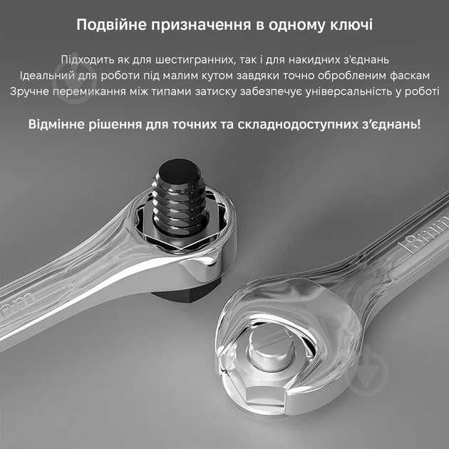 Набір ключів комбінованих WOKIN Action (Hi-spec) 8-19 мм 8 шт. VKCOM5386 - фото 5 Набір ключів комбінованих WOKIN Action (Hi-spec) 8-19 мм 8 шт. VKCOM5386 - фото 5