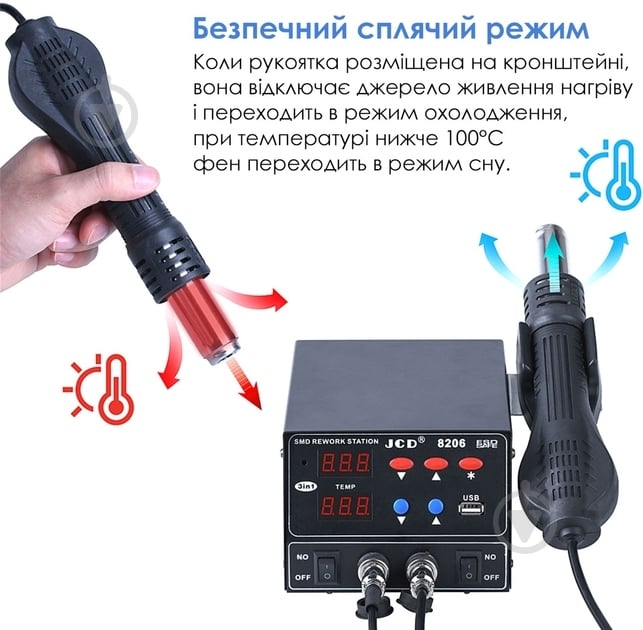 Паяльная станция Inspire 8206-1 - фото 5 Паяльная станция Inspire 8206-1 - фото 5