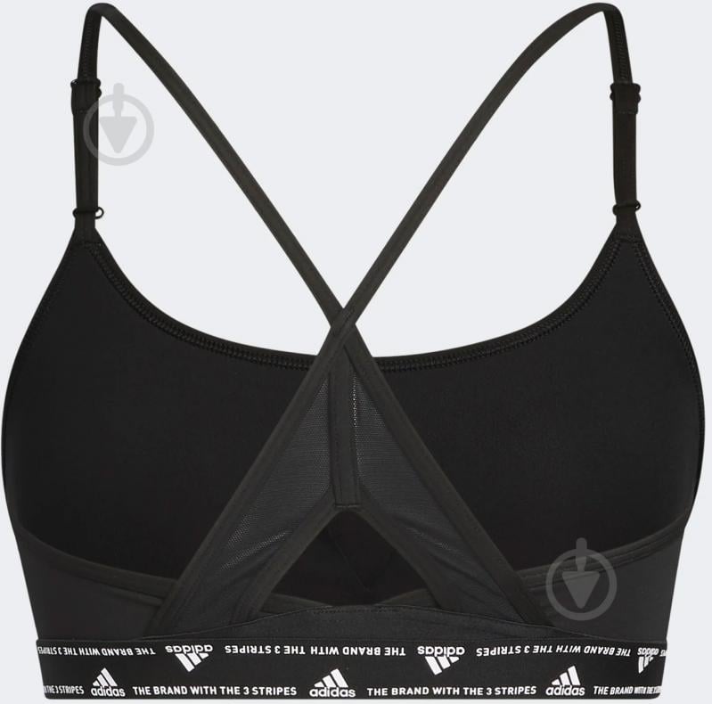 Бра Adidas Aeroreact Training Light-Support 3-Stripes Bra HC7862 р.M-D/DD чорний - фото 8