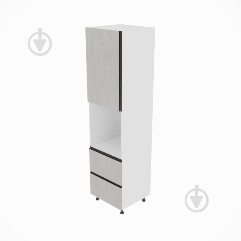 Пенал Софі (П 60 ДШ (920)) шовковий камінь/білий Світ Меблів - фото 1 Пенал Софі (П 60 ДШ (920)) шовковий камінь/білий Світ Меблів - фото 1