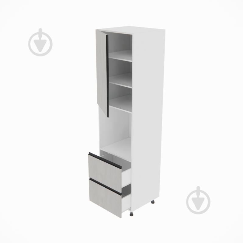 Пенал Софі (П 60 ДШ (920)) шовковий камінь/білий Світ Меблів - фото 2 Пенал Софі (П 60 ДШ (920)) шовковий камінь/білий Світ Меблів - фото 2