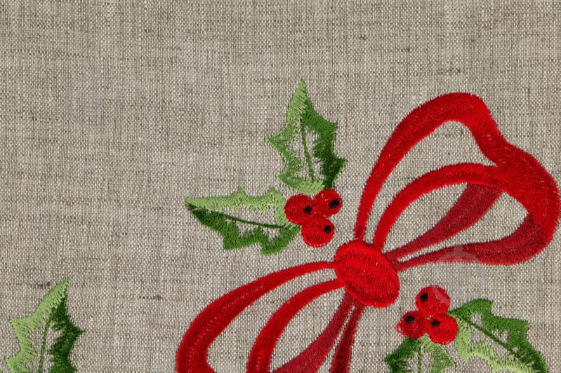 Раннер Гармонiя Бант 65x65 см серый с рисунком - фото 2 Раннер Гармонiя Бант 65x65 см серый с рисунком - фото 2