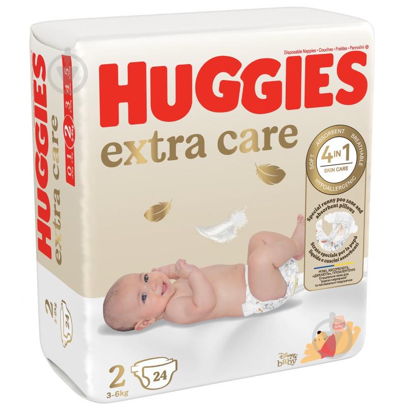 Підгузки Huggies Extra Care 2 3-6 кг 24 шт. - фото 2