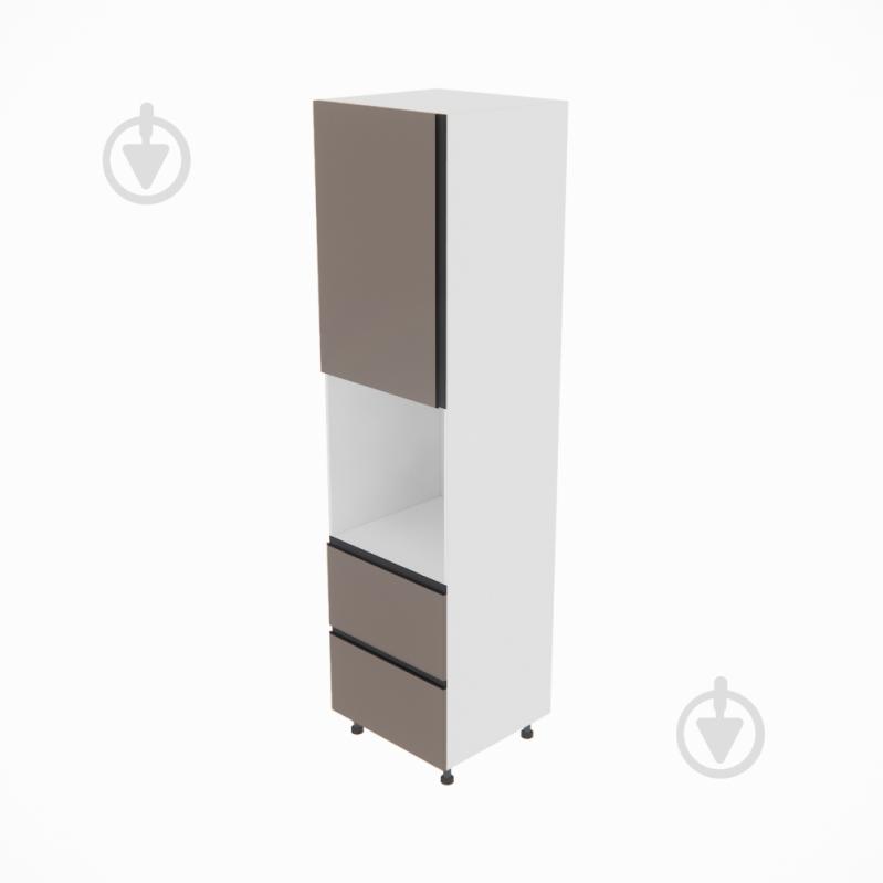 Пенал Софі (П 60 ДШ (920)) глиняний сірий/білий Світ Меблів - фото 1 Пенал Софі (П 60 ДШ (920)) глиняний сірий/білий Світ Меблів - фото 1