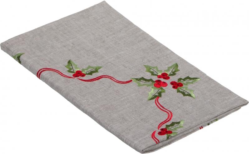 Раннер Гармонiя Бант 90x90 см серый с рисунком - фото 1