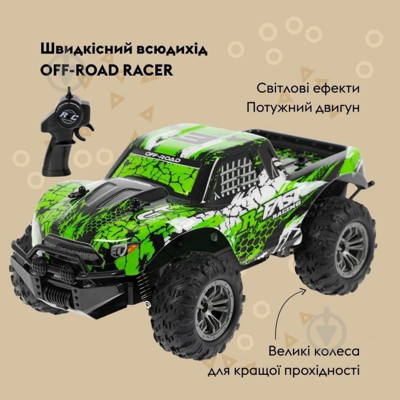 Автомобіль на радіокеруванні OTAMANKO Швидкісний всюдихід OFF-ROAD RACER зелений 1:18 532.02.55 - фото 4 Автомобіль на радіокеруванні OTAMANKO Швидкісний всюдихід OFF-ROAD RACER зелений 1:18 532.02.55 - фото 4