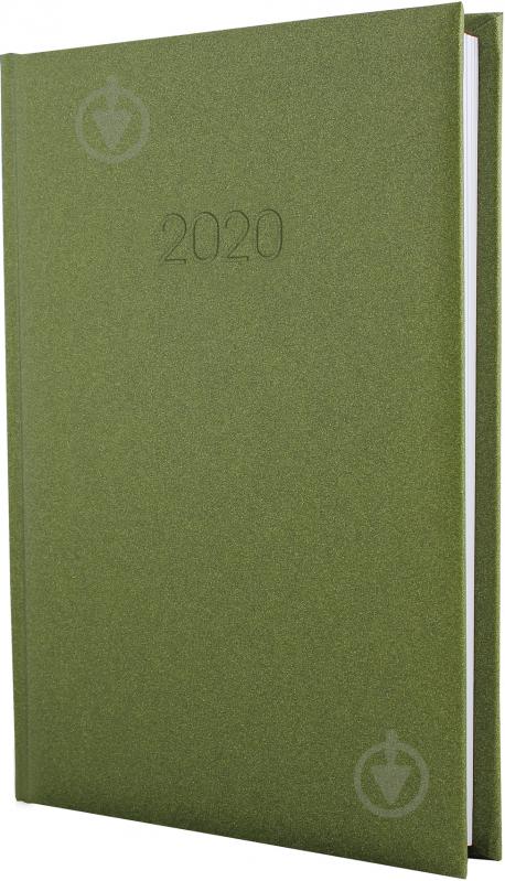 Дневник датированный зеленый линия Economix Sand A5 2020 E21699-04 - фото 1