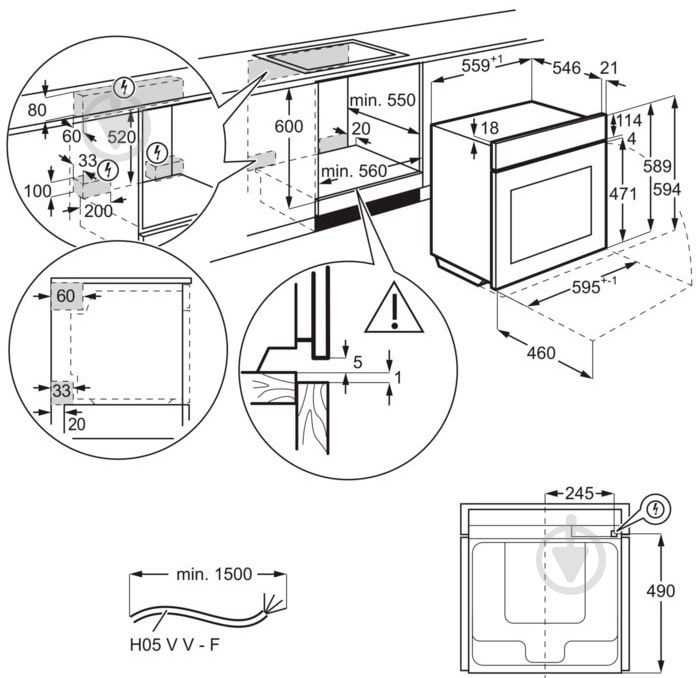 Духовой шкаф AEG BCR542350W - фото 6