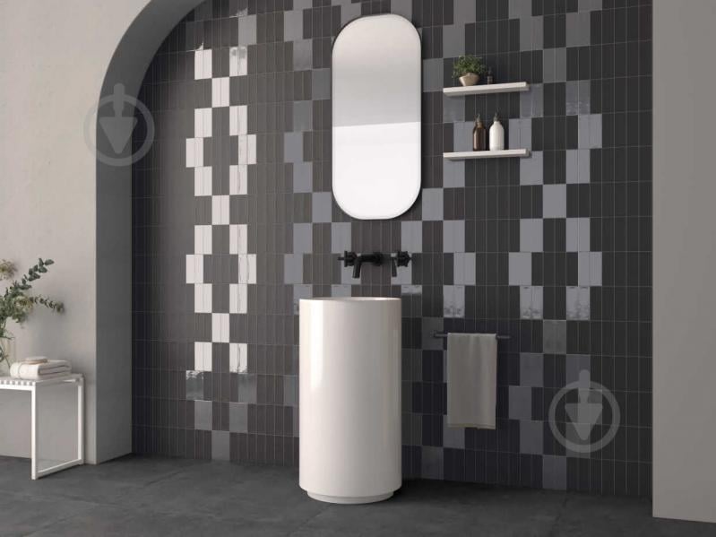 Плитка Harmony™ Glint black matt 5x15 см - фото 2